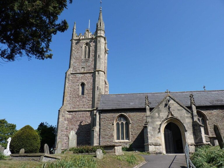 The medieval tower of St Luke's Church, Brislington