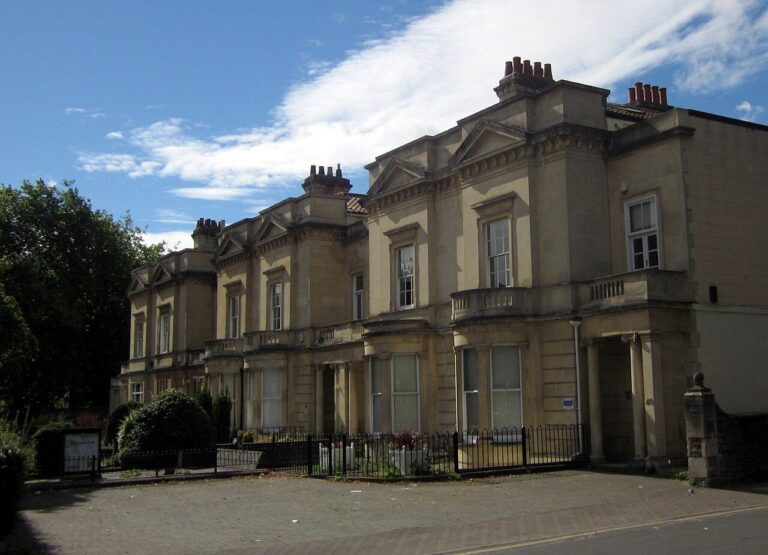 Grand Victorian stone villas on Whiteladies Road