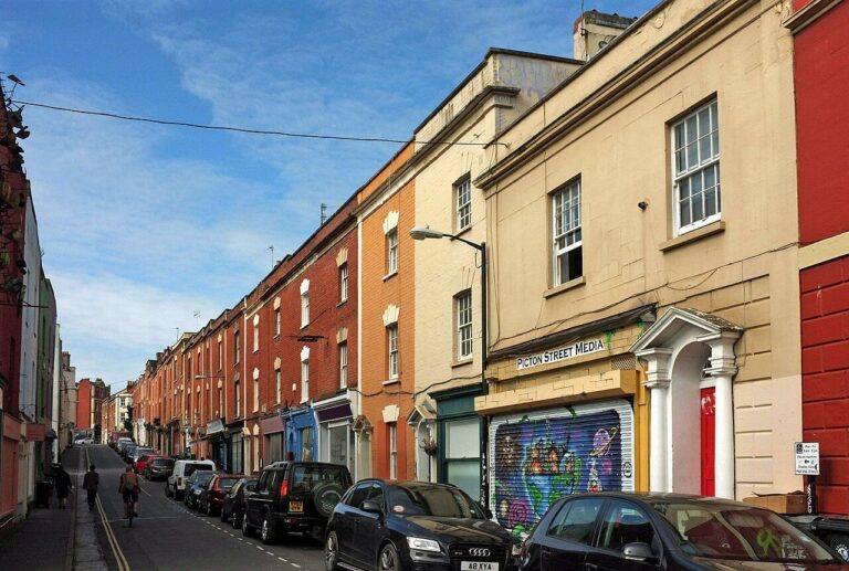 Georgian red-brick houses along Picton Street in Montpelier